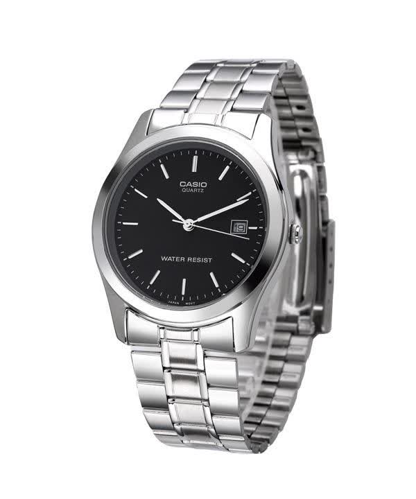 ساعت مچي مردانه کاسيو CASIO موتور ژاپني صفحه مشکي