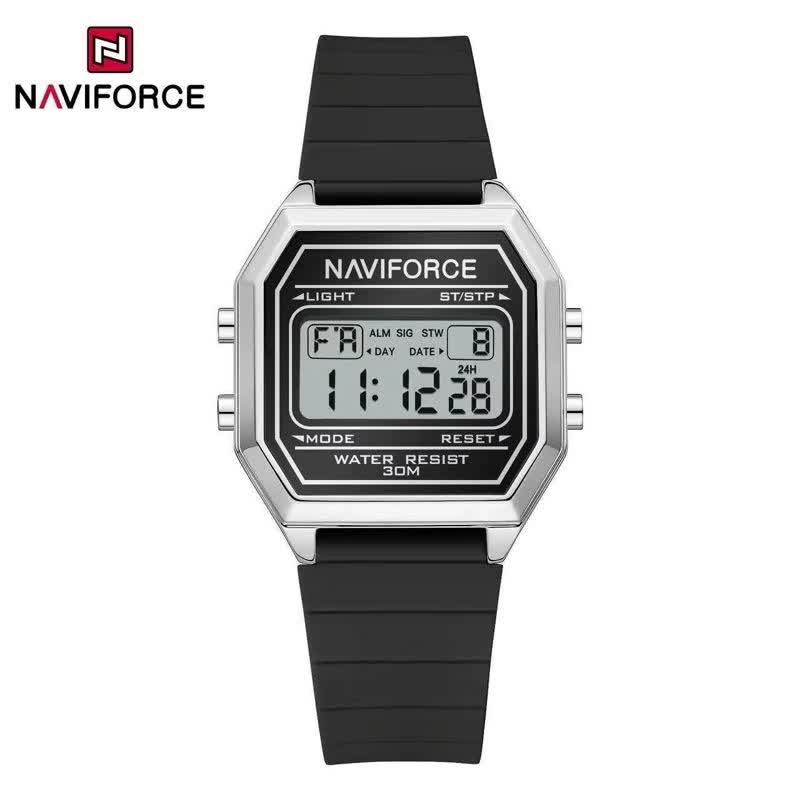 ساعت مچی دیجیتال مردانه نیوی فورس NAVIFORCE مدل NF5063 بند سیلیکونی + فول