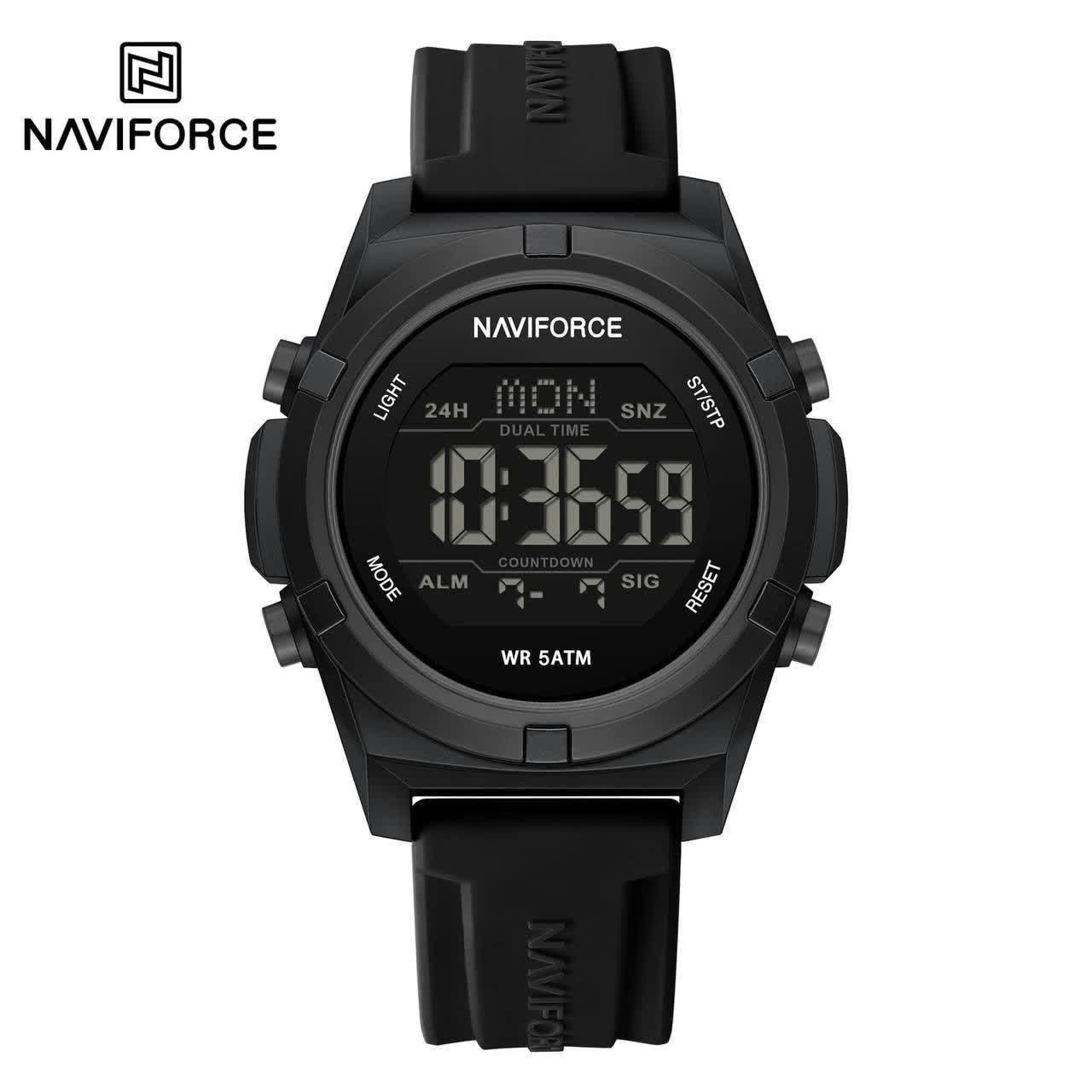 ساعت مچي مردانه ديجيتال نيوي فورس NAVIFORCE مدل Nf7127 مشکي