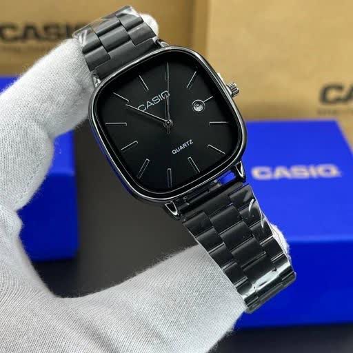 ساعت مچي مردانه کاسيو اولد ماني CASIO موتور ژاپن فول بلک