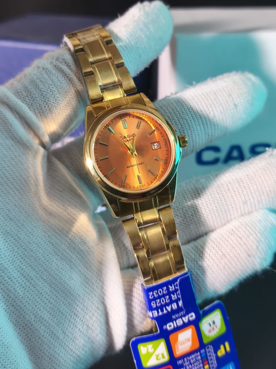 ساعت مچي زنانه کاسيو CASIO موتور ژاپني +جعبه
