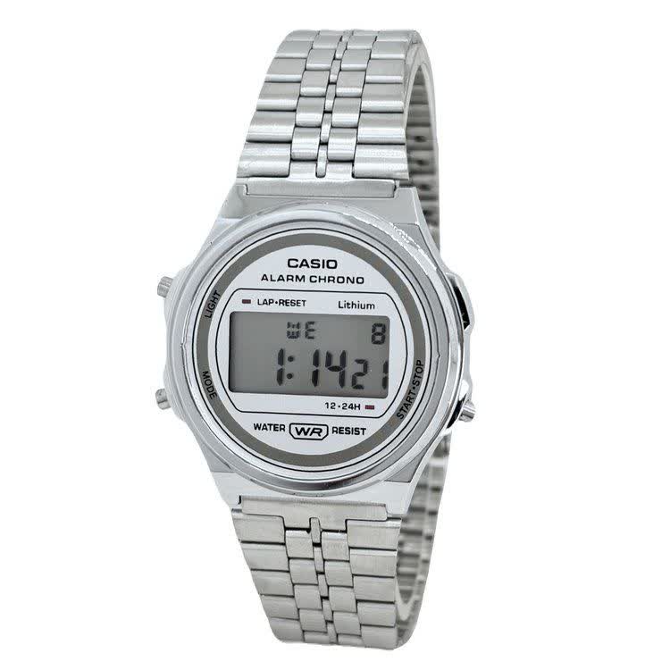 ساعت مچی مردانه کاسیو CASIO دیجیتال صفحه گرد سفید