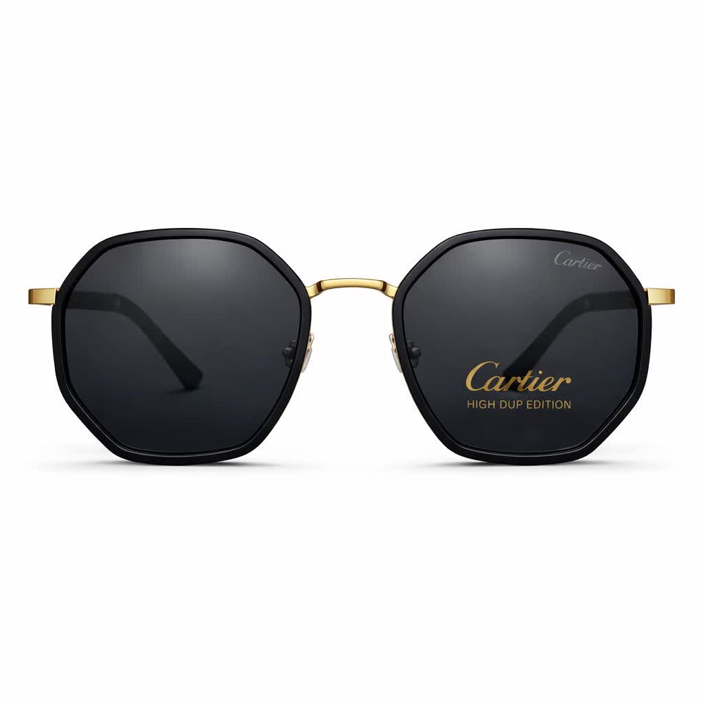 عينک آفتابی مردانه فرانسوی کارتير Cartier استاندارد مدل B12 مشکی
