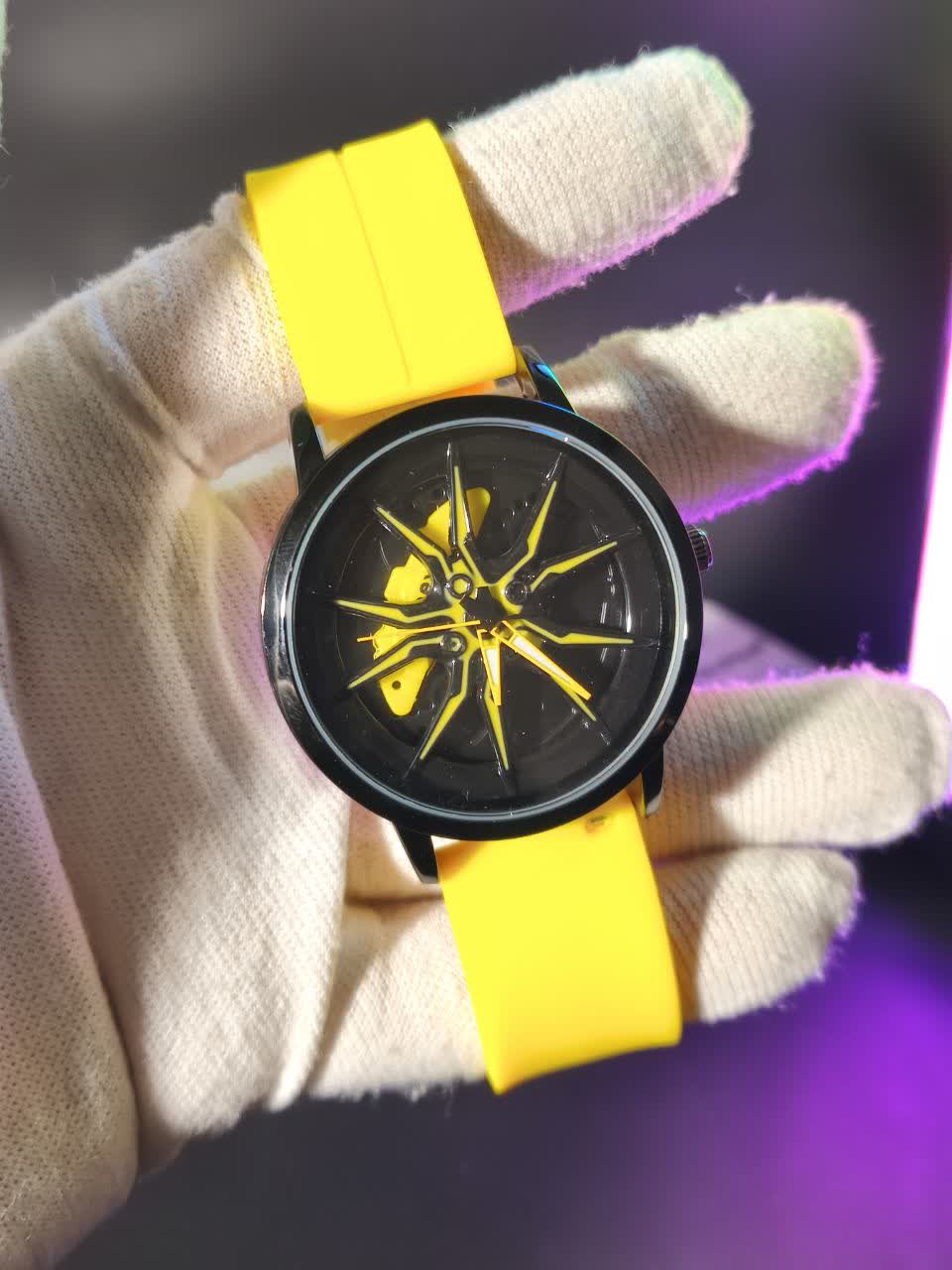 ساعت مچي مردانه رينگي چرخان ايبکس ibex زرد