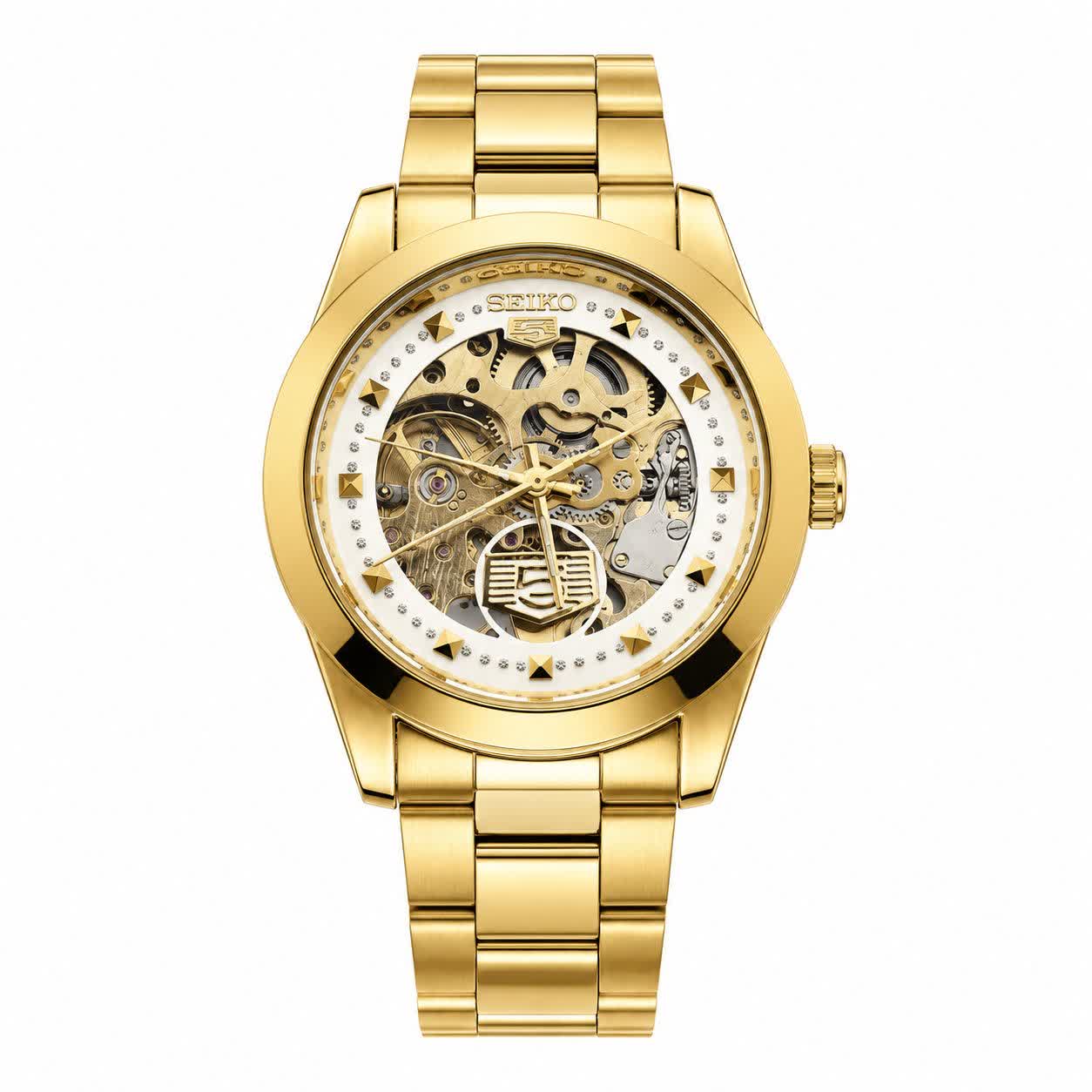 ساعت مچی اتوماتیک مردانه سیکو پنج 5 SEIKO صفحه سفید