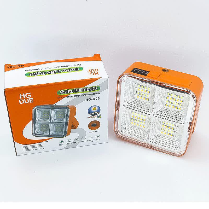 پروژکتور LED شارژي سولار پنل خورشيدي HG DUE HG-05