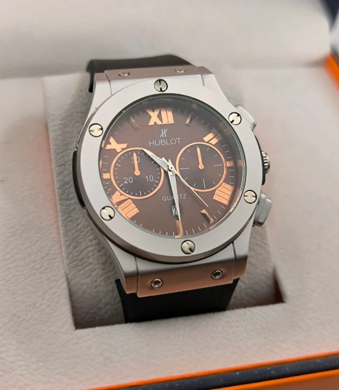 ساعت مچی مردانه هابلوت HUBLOT طرح سه موتوره