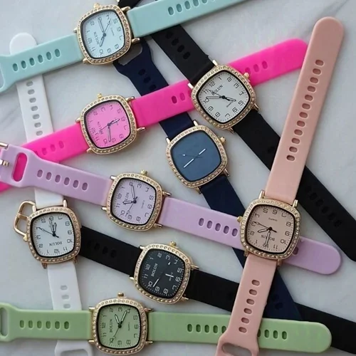 ساعت مچی عقربه ای دخترانه بالون BOLUN صفحه مربع