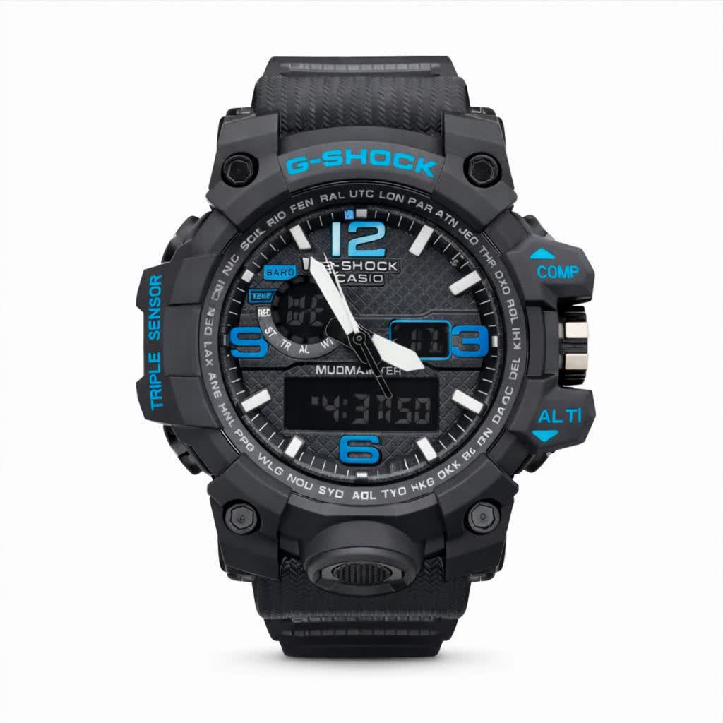 ساعت مچی مردانه عقربه ای و ديجيتال کاسيو جيشاک CASIO G-SHOOKمدل 4 مشکی