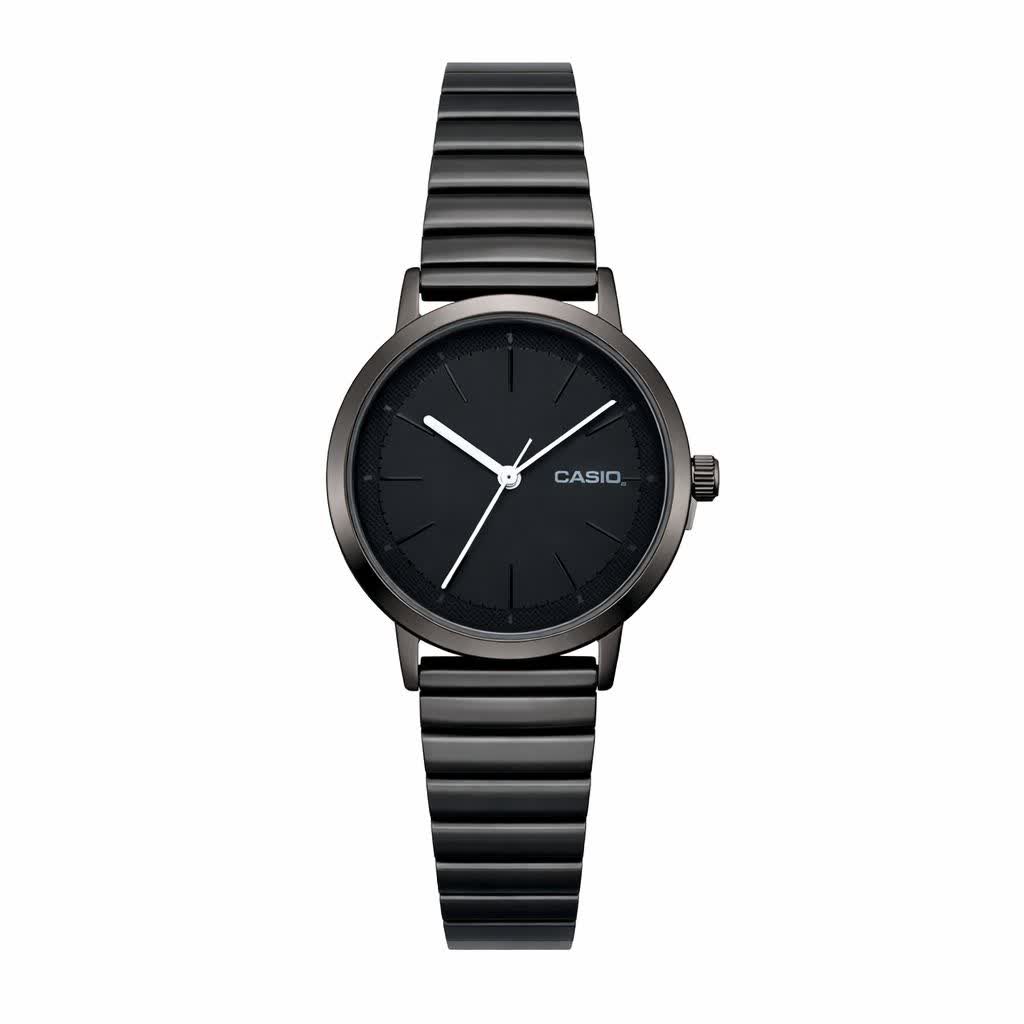 ساعت مچی زنانه کاسيو CASIO ژاپنی فول مشکی + جعبه