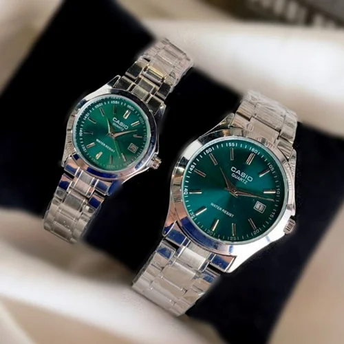 ست ساعت مچی کاسیو CASIO صفحه سبز