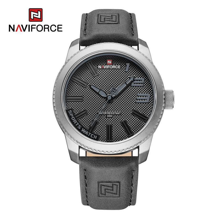 ساعت مچی نیوی فورس مردانه NAVIFORCE مدل NF9221 طوسی