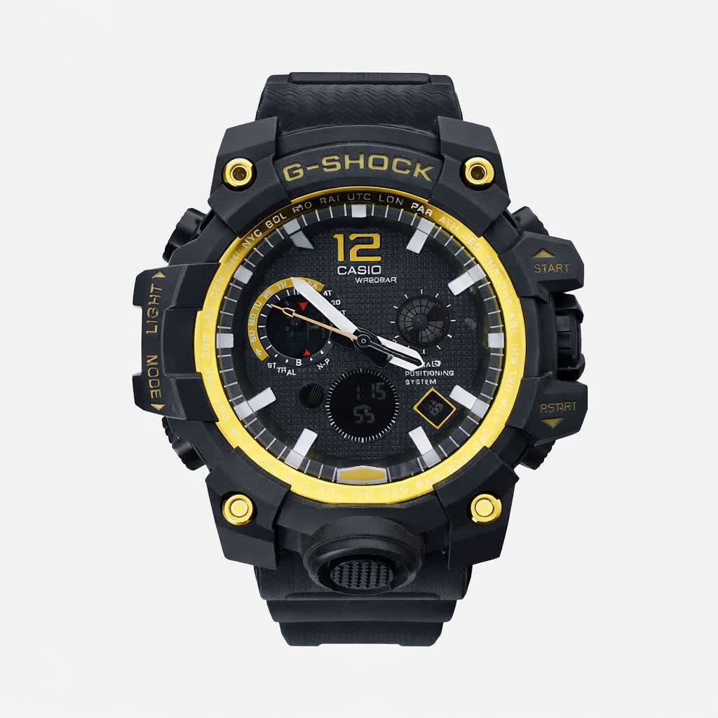 ساعت مچی مردانه عقربه ای و ديجيتال کاسيو جيشاک CASIO G-SHOOK مدل 12 مشکی