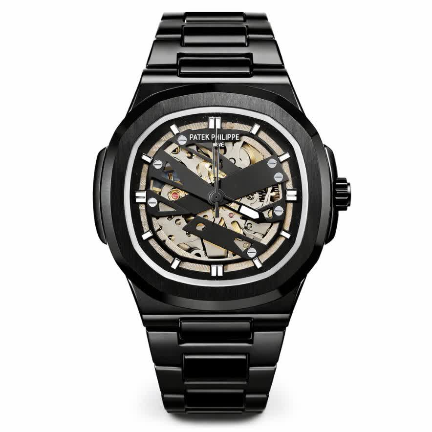 ساعت مچی اتوماتيک مردانه پتک فيليپ PATEK PHILIPPE مشکی مربع قفل مخفی