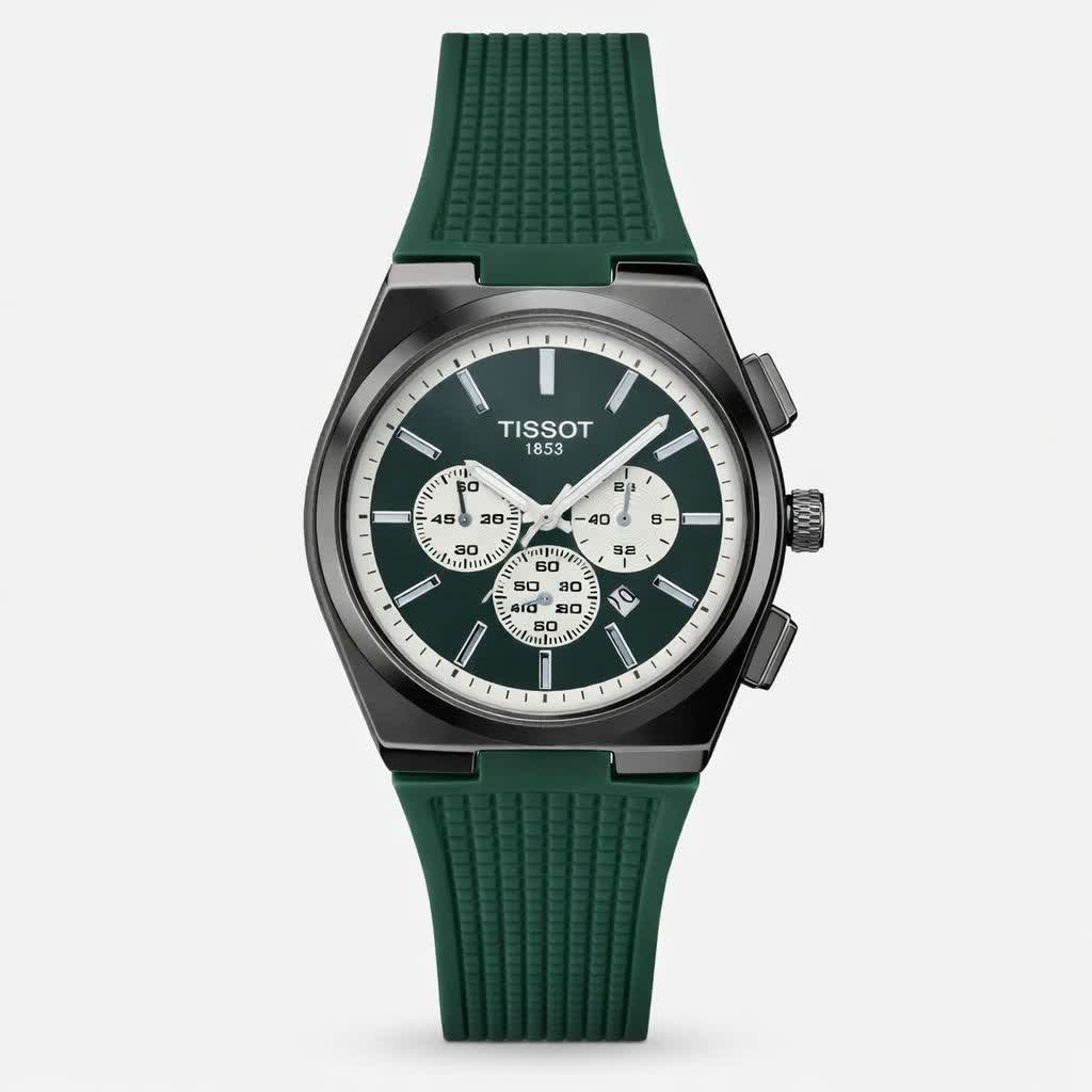 ساعت مچی عقربه ای مردانه تيسوت TISSOT سبز مشکی
