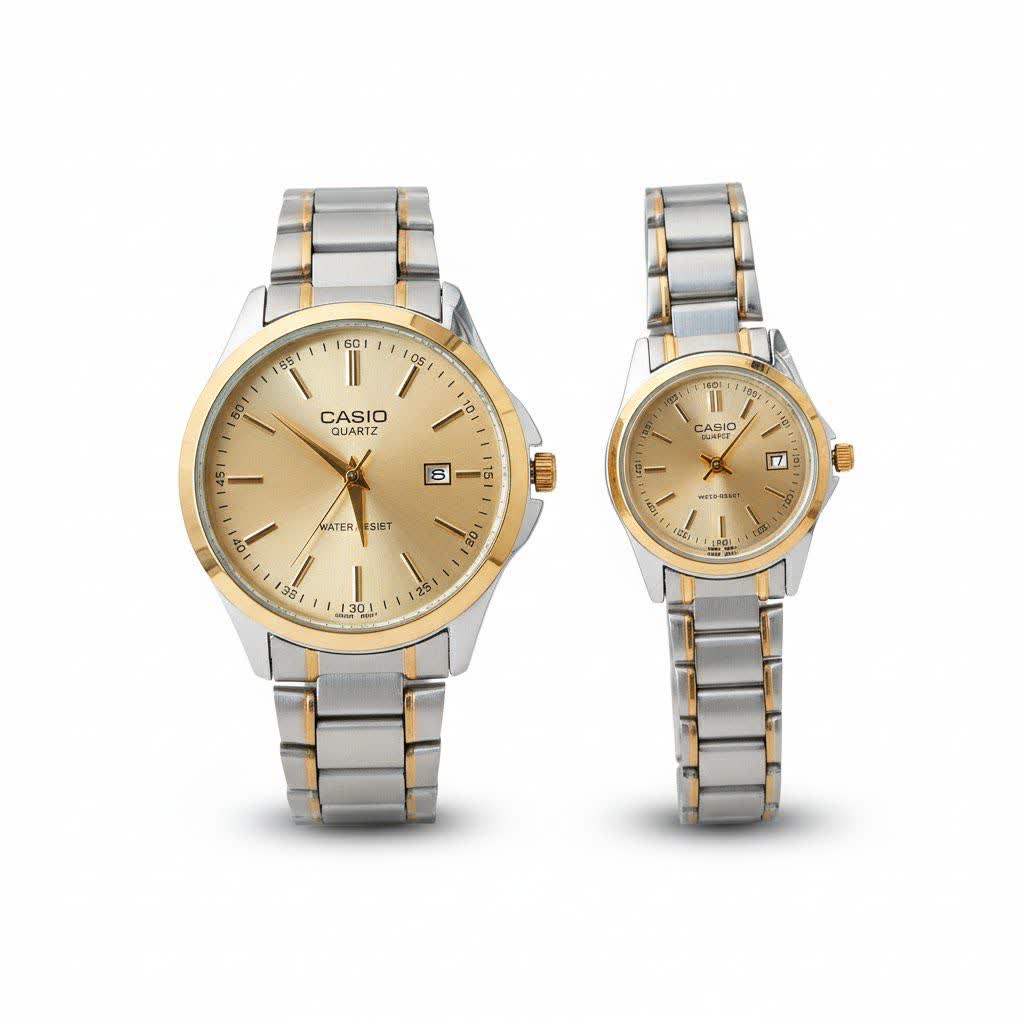 ست ساعت مچي زنانه و مردانه کاسيو CASIO موتور ژاپني کد 2