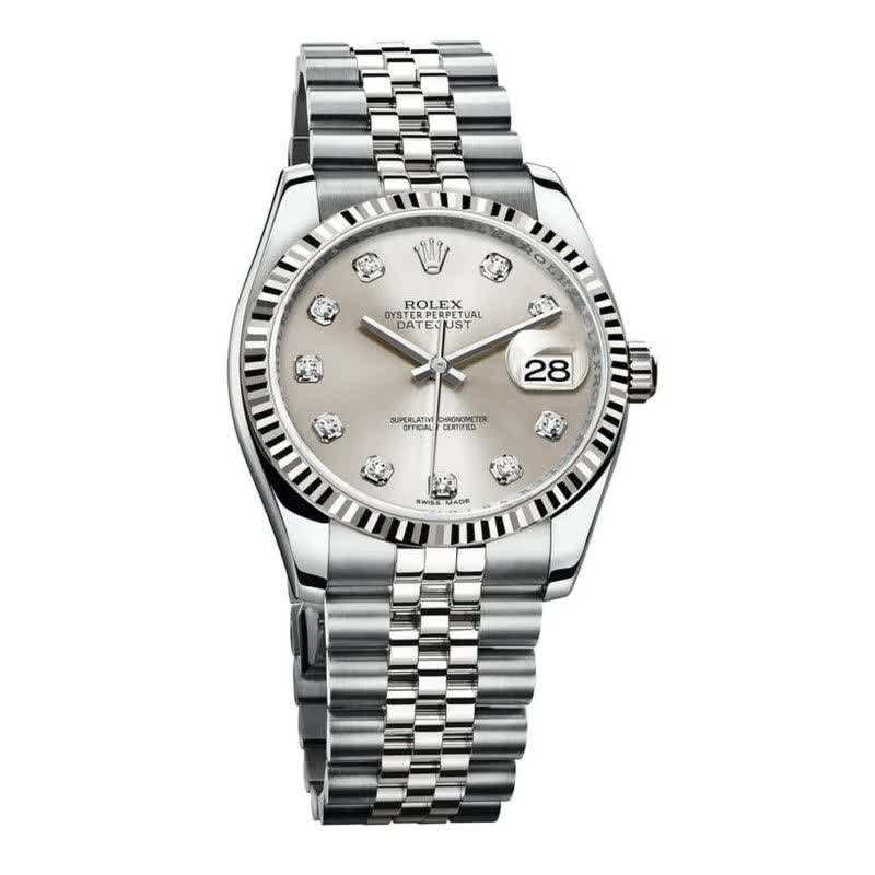 ساعت رولکس ديت جاست مردانه ROLEX DATE JUST کيفيت عالي صفحه سفيد
