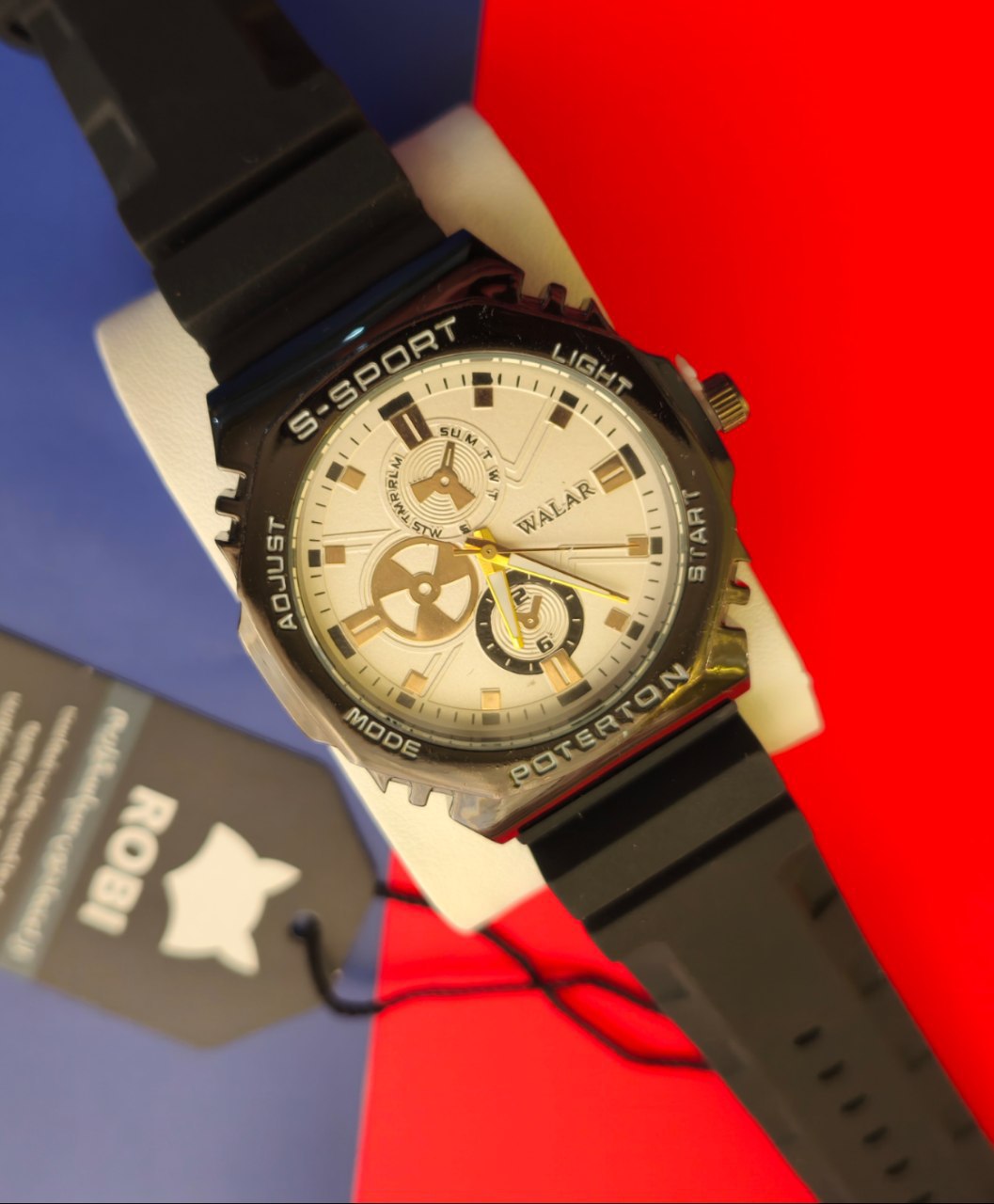 ساعت مچی مردانه والار WALAR طرح سه موتوره
