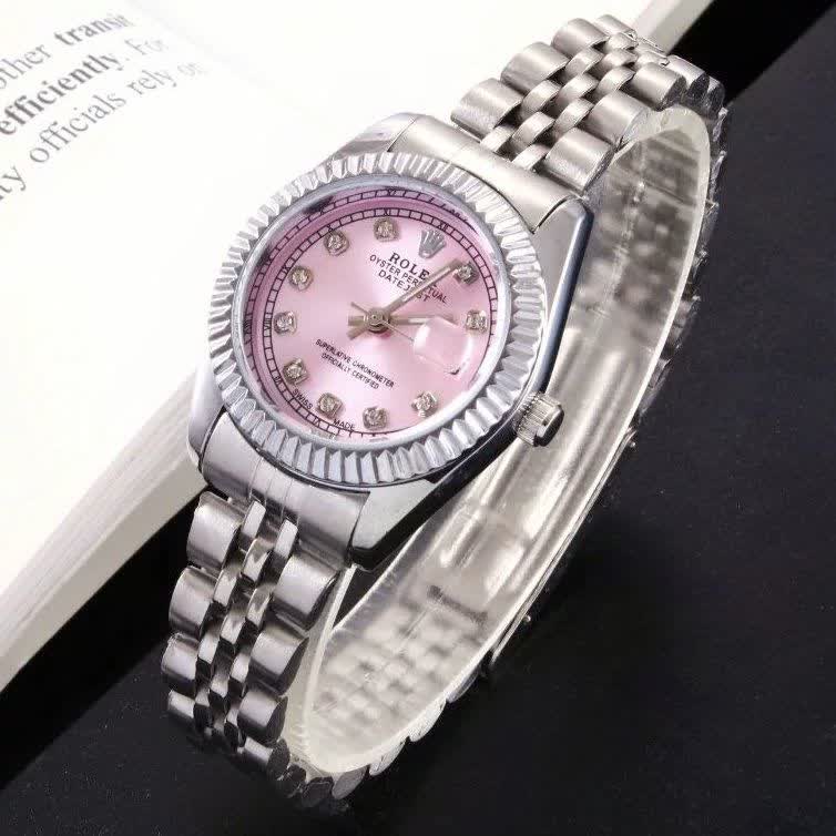 ساعت رولکس ديت جاست زنانه ROLEX DATE JUST صفحه صورتي
